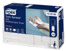 Papírové ručníky jemné Premium, Tork Xpress, Multifold, bílé, H2