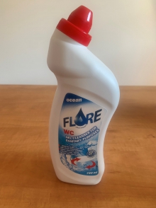 Flore WC gel, čistící prostředek s vůní ocean, 750 ml