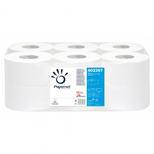 Toaletní papír Jumbo Mini , bílý, celuloza, 2 vrstvy, 12rolí/ktn