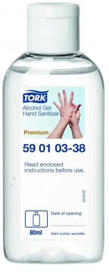 Tork Alcohol gelový dezinfekční prostředek, Premium, kapesní verze, 80ml