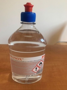Manox na dezinfekci rukou 500 ml - tekutá alkoholová bezoplachová dezinfekce,clik-clak ventilek
