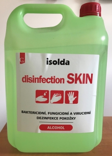 ISOLDA disinfection Skin liquid 5l kanystr - tekutá alkoholová dezinfekce