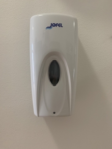 Automatický bezdotykový dávkovač dezinfekce Jofel - pro dolévanou dezinfekci
