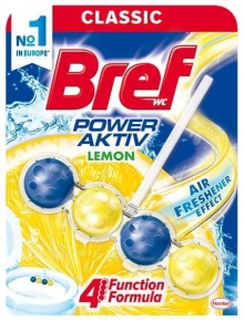 Bref Power Aktiv - WC blok  - Lemon - kuličky, 50 g