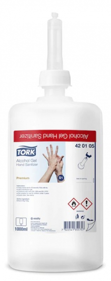 Tork Alcohol gelový dezinfekční prostředek na ruce, 1000 ml, 6ks/ktn, S1