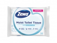 ZEWA Pure - Vlhčený splachovatelný toaletní papír, 42 ks/balíček