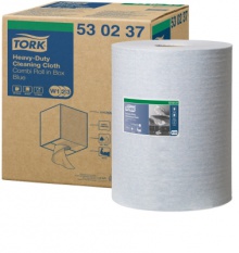Čistící utěrky Tork Heavy-Duty, malá role v boxu, modré