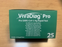 Antigenní test VivaDiag SARS-CoV-2 Ag Rapid Test, 25 sad/balení