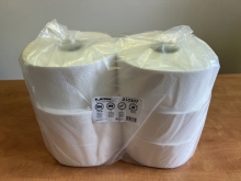 Toaletní papir PRIMA SOFT, Mini Jumbo LUX, celuloza, 2vrstvý, bílý, 6 rolí/balení