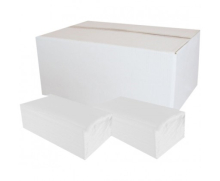 Papírové ručníky skládané ZZ, celulóza, bílé, 2vrstvé, 3 000 ks, H3