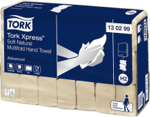 NATURAL jemné papírové ručníky Advanced, Tork Xpress Multifold, 2 vrstvy, H2