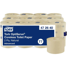 Tork OptiServe bezdutinkový toaletní papír , Advanced, natural, 2vrstvy, T7