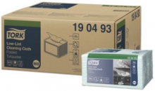 Čistící utěrky Tork Low-Lint, skládané v Small Packu, 75 ks/balení, tyrkysové, W8