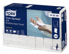 Papírové ručníky jemné ,Premium ,Tork Xpress, Multifold, 2 vrstvy, bílé, H2