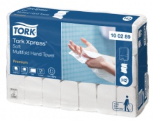 Papírové ručníky jemné ,Premium ,Tork Xpress,Multifold,2vrstvy, bílé,H2