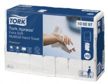 Tork Xpress - extra jemné papírové ručníky Premium, Multifold, 2 vrstvy, bílé, H2