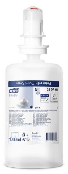 Pěnové mýdlo extra jemné Tork Premium, 1000 ml, S4 - vhodné pro alergiky