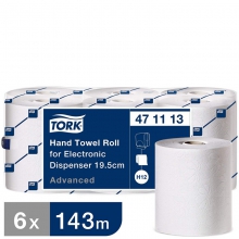 Tork papírové ručníky v roli, Advanced, bílé, pro elektronický zásobník Lotus, 6 rolí/ktn, H12