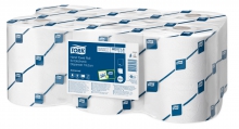Papírový ručník v roli Tork, Advanced, bílý, pro elektronický zásobník - 19,5 cm, 6rolí/ktn