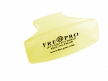 Vonný gelový Bowl clip FrePro - citrus - závěska na dámská wc, žlutý, 12 ks/bal