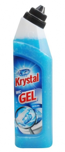 Krystal WC gel modrý do košíčků ,750 ml