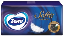 ZEWA SOFTIS - papírové hygienické kapesníčky, 4 vrstvy, balení 10 x 9 ks