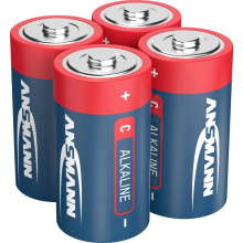 Alkalická baterie LR14 RED ,Ansmann, malé mono C, 1,5V,