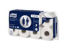 Toaletní papír, bílý, 2 vrstvy, Tork Advanced, konvenční role, 64 rolí/ktn T4